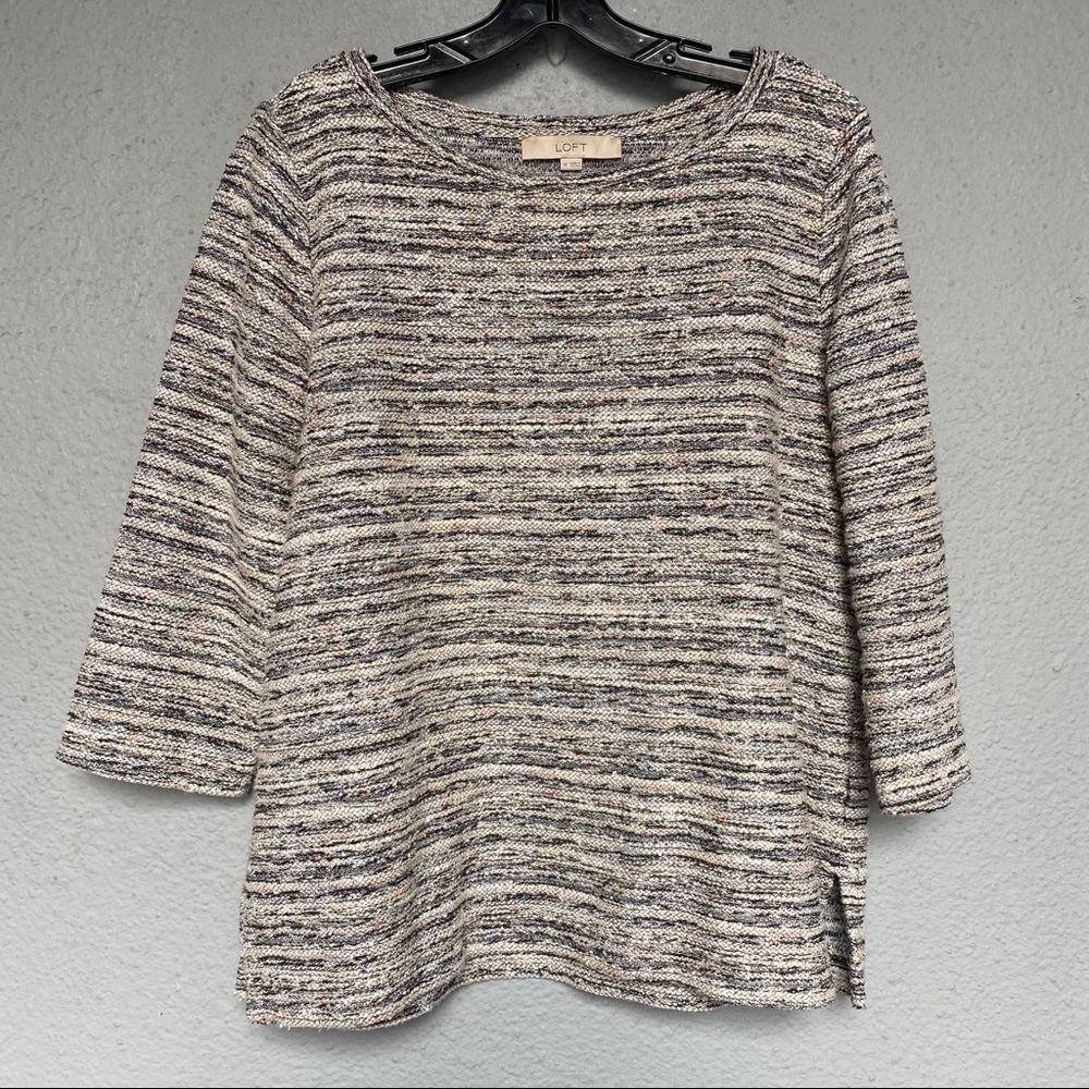 LOFT Tunic Blouse Soft Knit Fabric. Size M